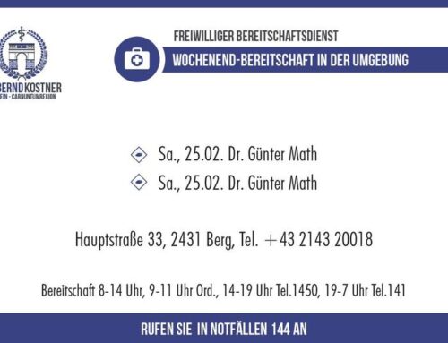 Wochenendbereitschaftsdienst